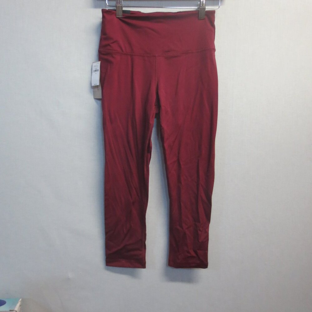 BANANA REPUBLIC LADIES HIGH RISE CROPPED LEGGING - WINE - X-SMALL